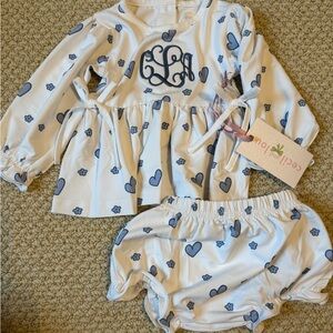 Cecil and Lou Blue Heart Set